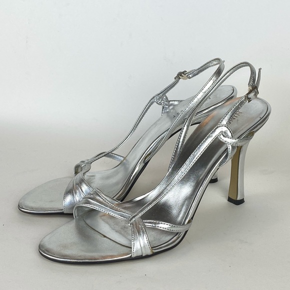 Nine West Silver Twist Heels - Picture 4 of 8